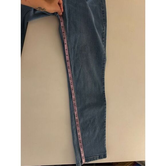 J. McLaughlin Womens Straight Leg Jeans Size 6 Stretch Blue Classic Americana - Picture 11 of 11